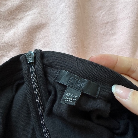 ATM High Torsion Black Drawstring Tank Muscle Sleeveless Casual Long Jumpsuit - Picture 9 of 11